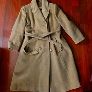 Vintage wool camel coat